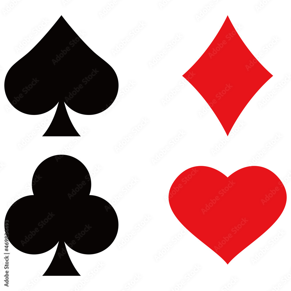 トランプ 絵柄 スート Stock ベクター Adobe Stock