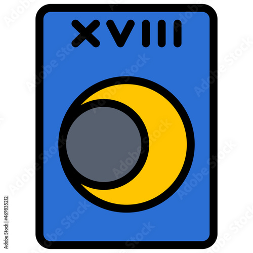 the moon filled outline icon