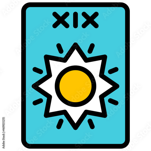 the sun filled outline icon