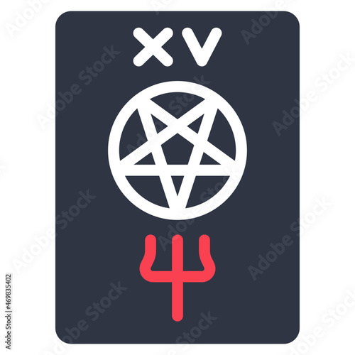 the devil flat icon