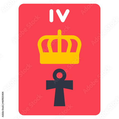 the emperor flat icon