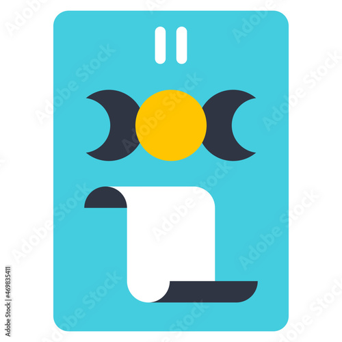 the high priestess flat icon