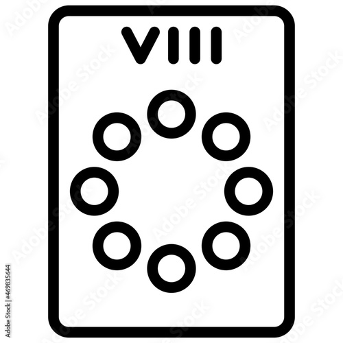 eight of pentacles  icon