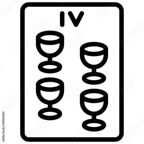 four of cups  icon