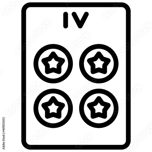 four of pentacles  icon
