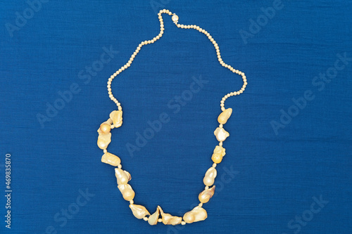 Women necklace accessories made from sea shell photo