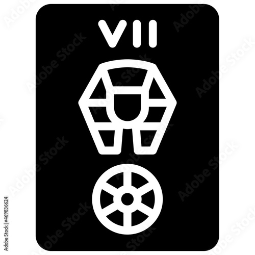 the chariot solid icon