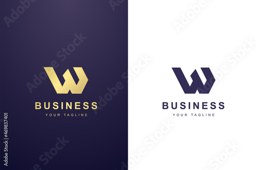 Initial Letter W Logo For Business or Media Company