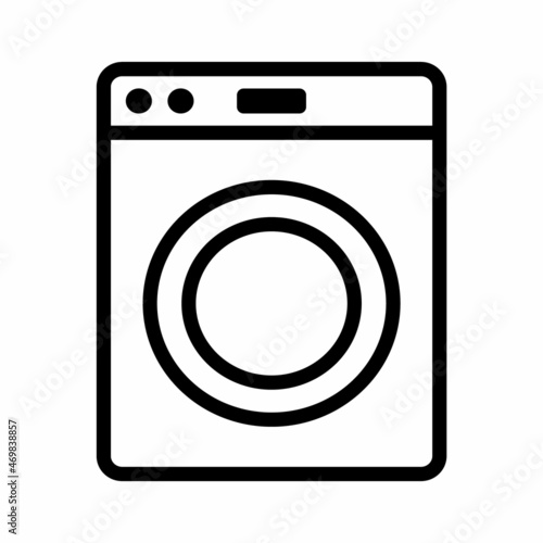 washing machine vector icon element