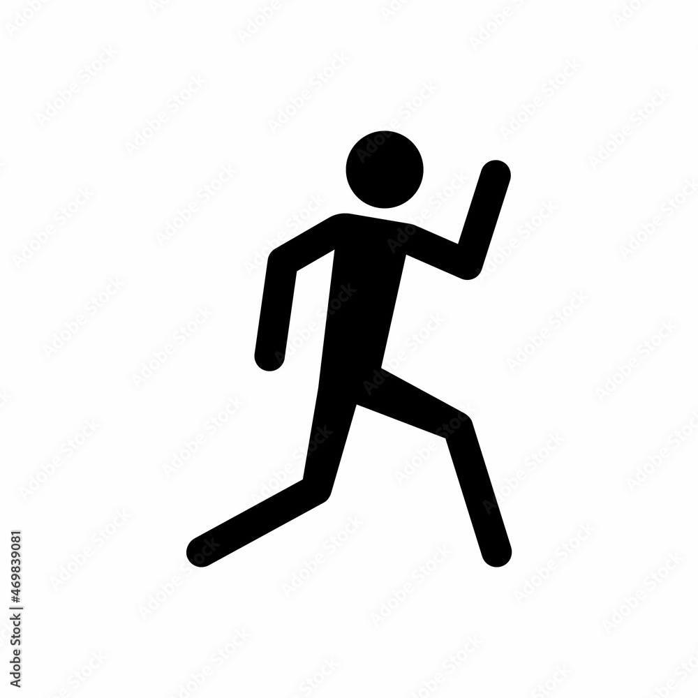 running man vector icon element