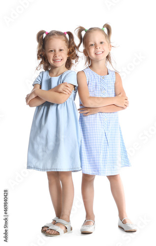 Adorable little sisters in ...