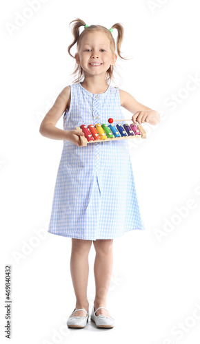 Adorable little girl with x...
