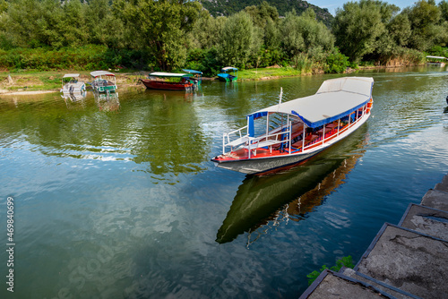 Virpazar,Lake Skadar boat tours,in late summer,Montenegro,Eastern Europe.