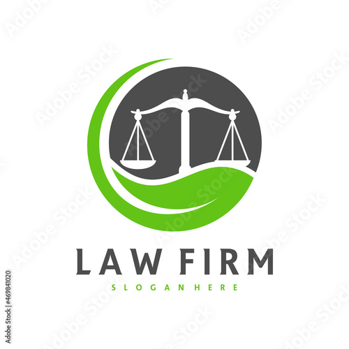 Justice Leaf logo vector template, Creative Law Firm logo design concepts