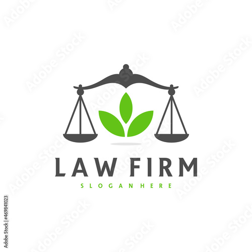 Justice Leaf logo vector template, Creative Law Firm logo design concepts