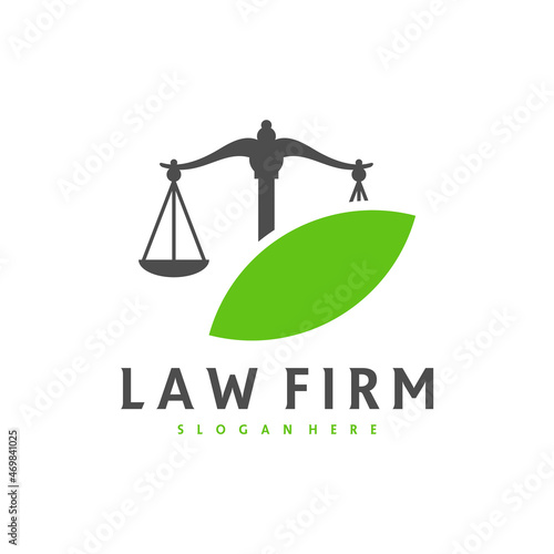 Justice Leaf logo vector template, Creative Law Firm logo design concepts