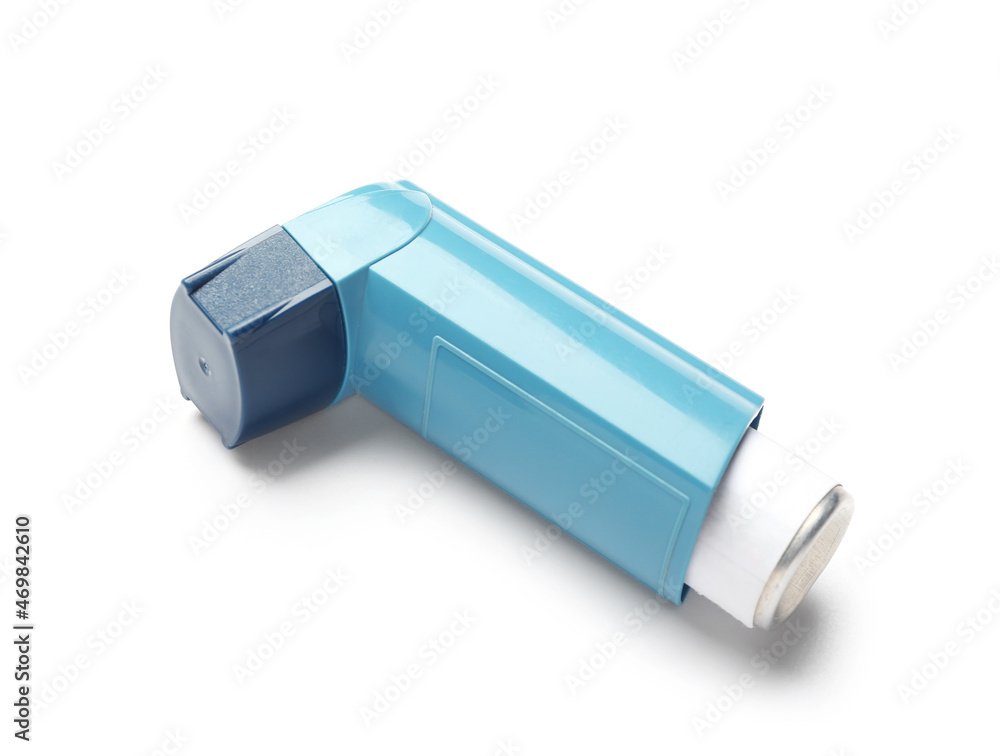 Modern inhaler isolated on white background Modern inhaler isolated on white background