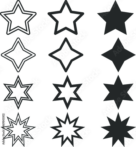 Illustration vector graphic of Stars perfect for brochure ar ornament or web