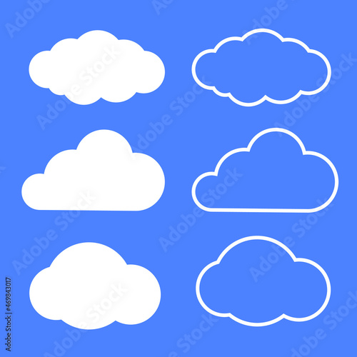 cloud icon set