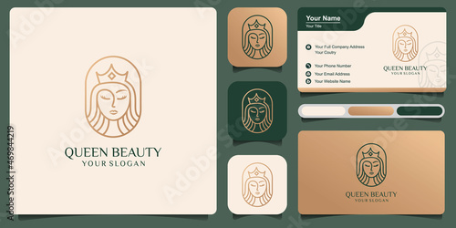 Beauty Queen Luxury Logo Design for Beauty and Cosmetics logo design template