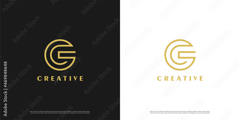letter G logo line design, Minimalist G initial based vector icon. letter G logo line design, Minimalist G initial based vector icon.