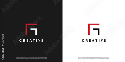 letter G logo abstract line design, Minimalist G initial based vector icon.
