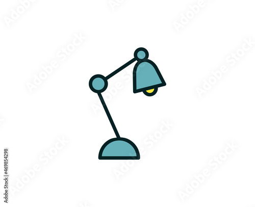 Lamp line icon. Vector symbol in trendy flat style on white background. Office sing for design.