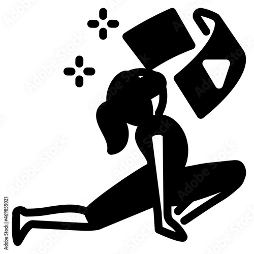 metaverse glyph icon