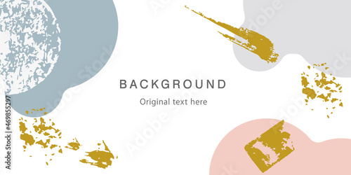 ナチュラルなイメージを感じさせる優しい色調の背景デザイン