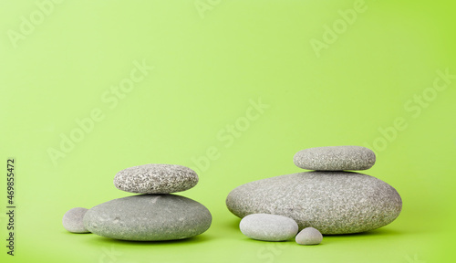 Pebble stones for podium or platform