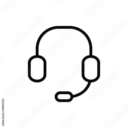 Headphones icon vector graphic