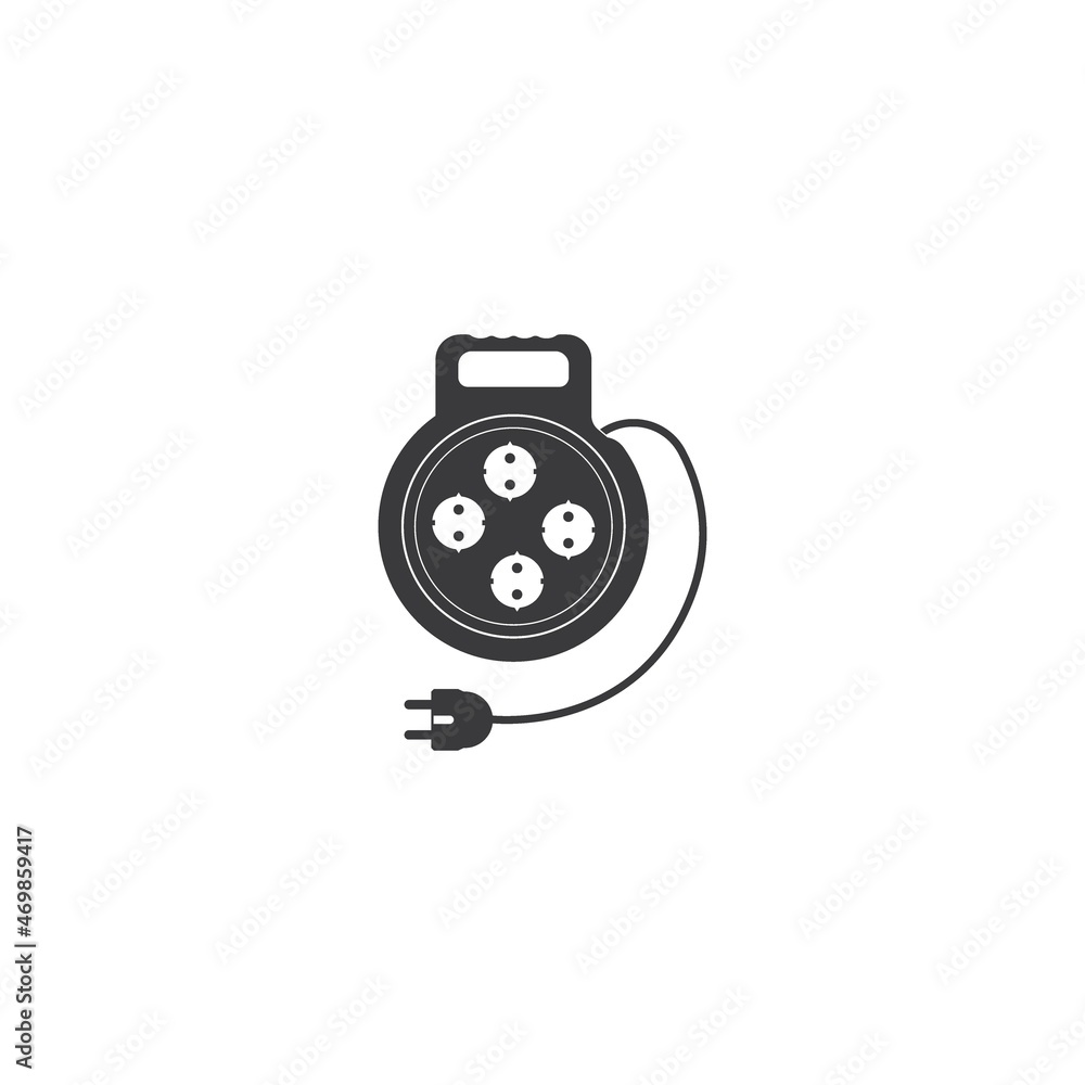 extension cord icon. extension cord icon.