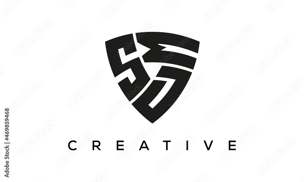 SDM letters logo, security Shield logo vector SDM letters logo, security Shield logo vector