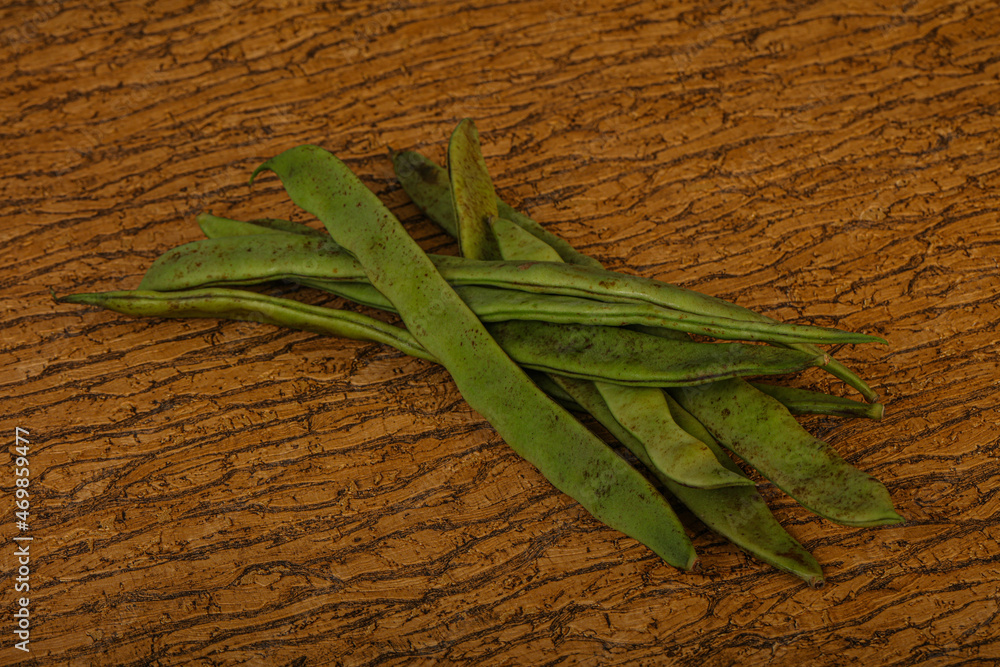 Green bean heap for cooking