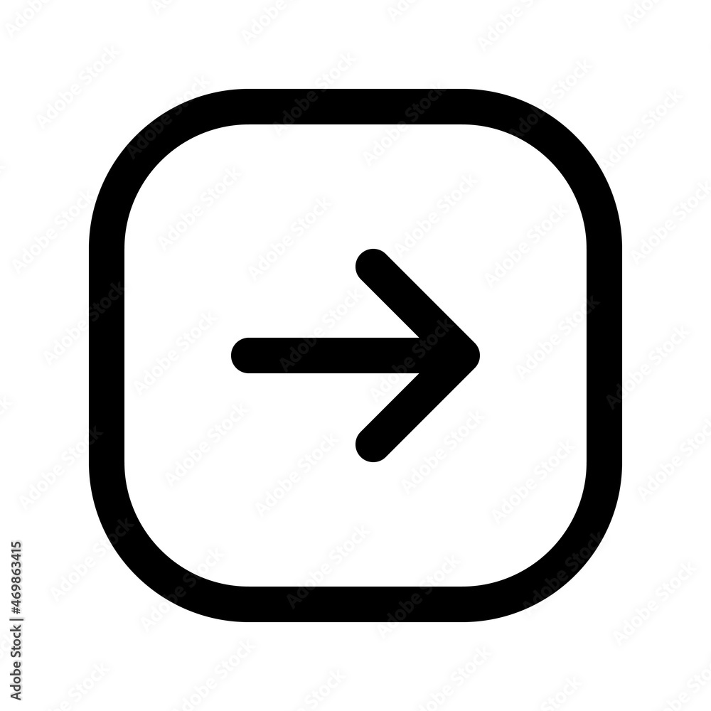 Illustration vector graphic icon of Right Arrow 5. Outline Style Icon. Vector illustration isolated on white background. Perfect for website or application design. Illustration vector graphic icon of Right Arrow 5. Outline Style Icon. Vector illustration isolated on white background. Perfect for website or application design.