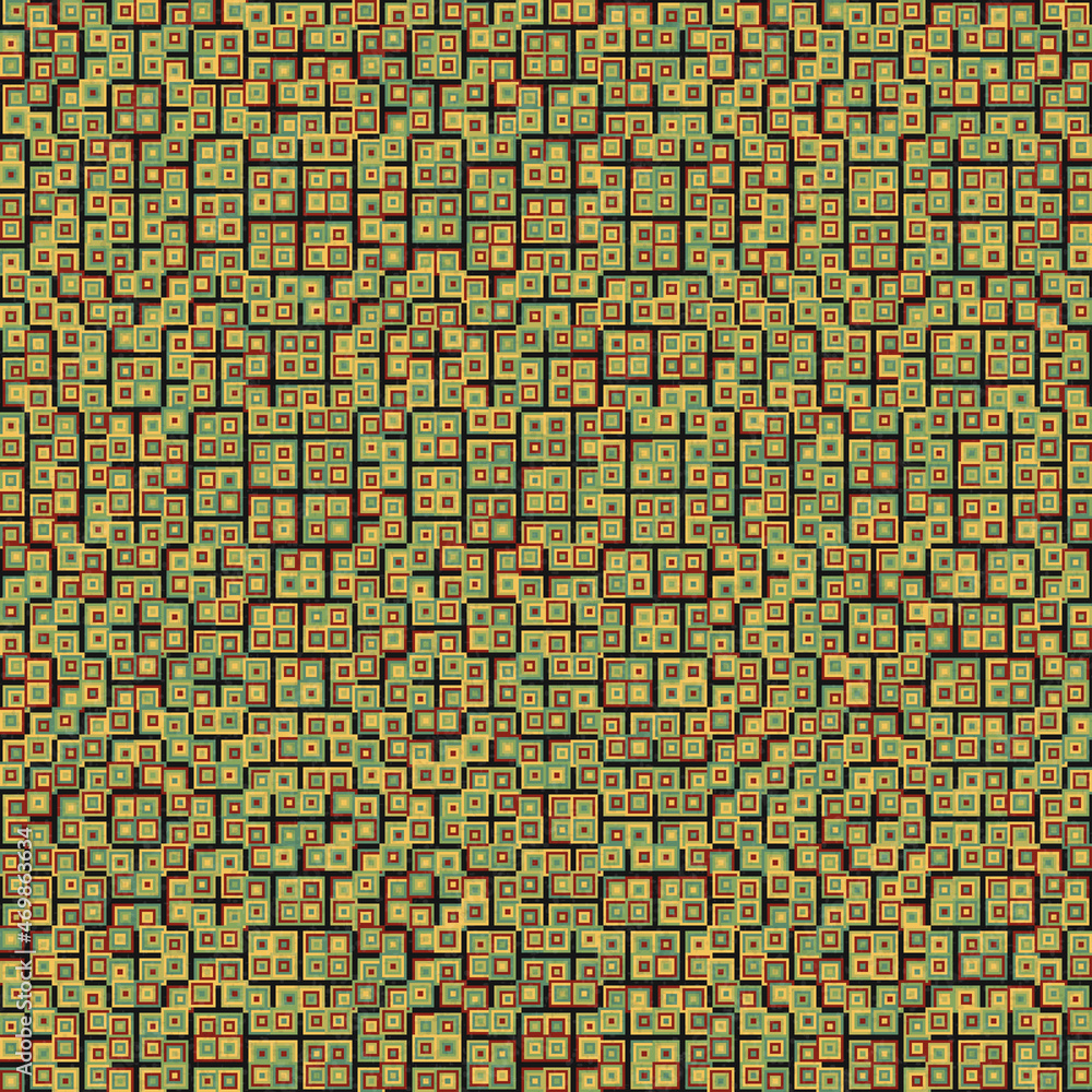 Naklejka premium Abstract Geometric Pattern generative computational art illustration
