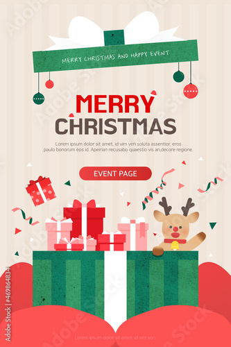 Merry Christmas Event Template Popup