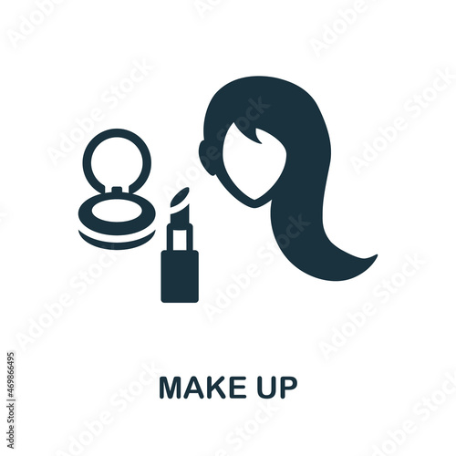 Make Up icon. Monochrome sign from hairdresser collection. Creative Make Up icon illustration for web design, infographics and more
