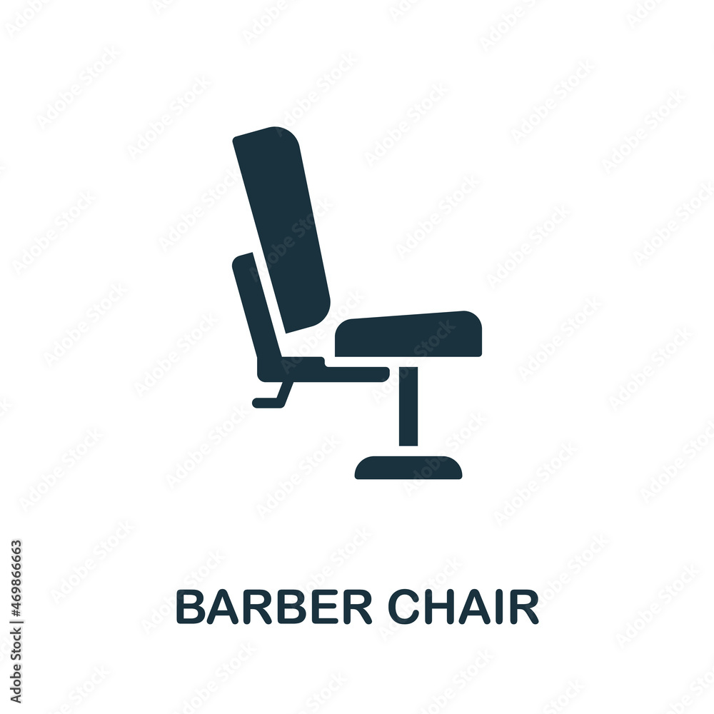 Barber Chair icon. Monochrome sign from hairdresser collection. Creative Barber Chair icon illustration for web design, infographics and more Barber Chair icon. Monochrome sign from hairdresser collection. Creative Barber Chair icon illustration for web design, infographics and more