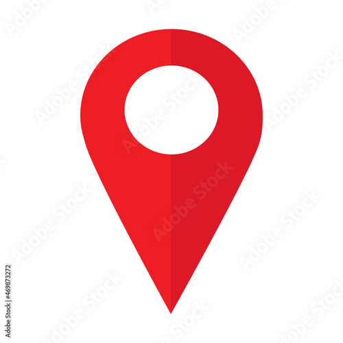 Map pointer icon vector illustration isolated on white
