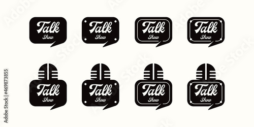 talk show logo collection, logo inspiration