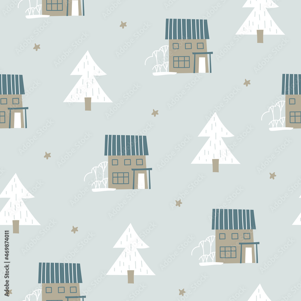 Gift paper. Seamless, ornament, paper, pattern, textile. Wrapping paper pattern.