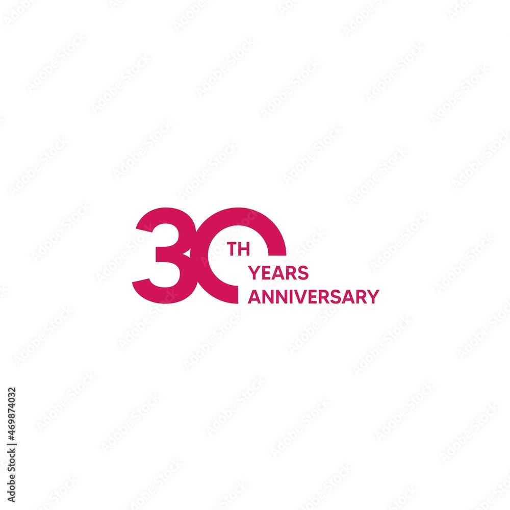 30 year anniversary logo design. vector - template - illustration 30 year anniversary logo design. vector - template - illustration