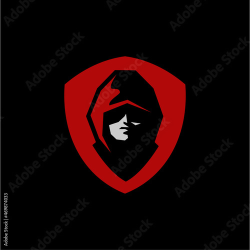 Anonymous hacker internet thief hacking Premium Vector, illustration of an face