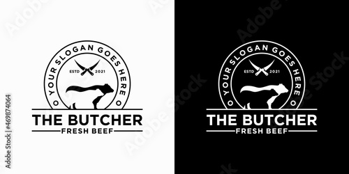 butcher logo vintage inspiration