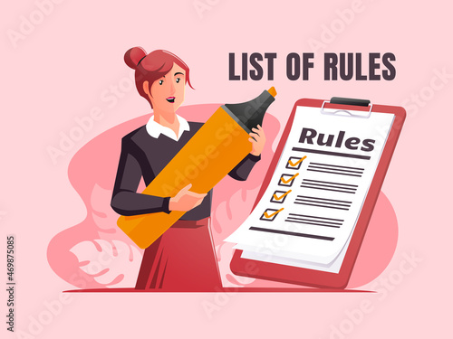 list or rules reading guidance making checklist
