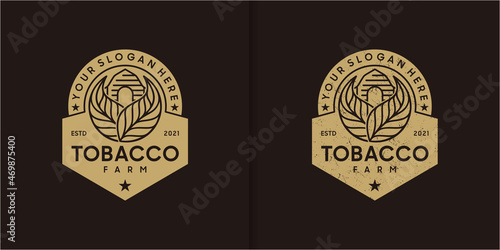 vintage tobacco farm logo, logo reference