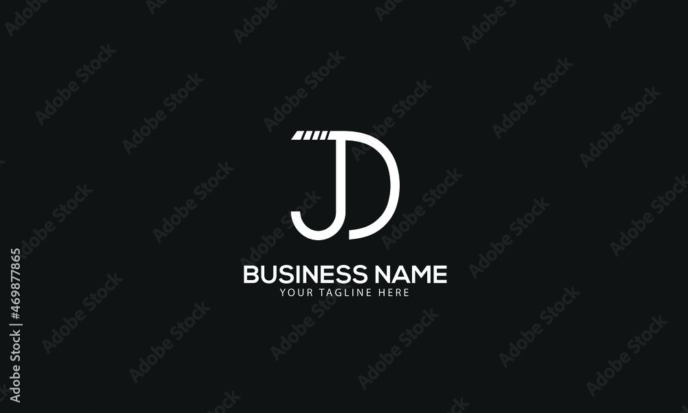 Alphabet JD or DJ abstract monogram vector logo template Alphabet JD or DJ abstract monogram vector logo template