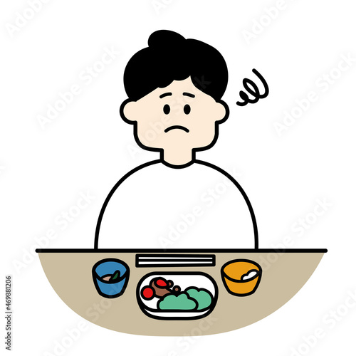 食欲不振　男性　カラー