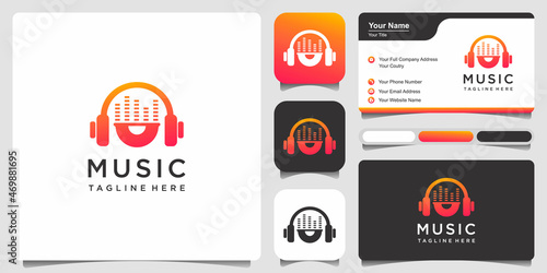 music logo design template